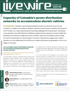Capacity of Colombia’s Power Distribution Networks to Accommodate Electric Vehicles